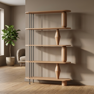 Luxury Handmade <b>Wooden</b> Bookshelf Made from Durable <b>Solid</b> Wood for Home Office Libraries Living Rooms and Commercial Wholesale - Product Image 3