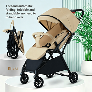 <span class=keywords><strong>Sombrilla</strong></span> Plegable Automática JXB Fashion para Cochecito de Bebé, con Gran Cesta de Almacenamiento - Product Image 4