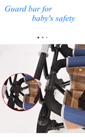 JXB Nouveau Style Double Trotteur Artifact Twin Ltd. Voiture assise avec poussette pour bébé panier-cadeau pour bébé