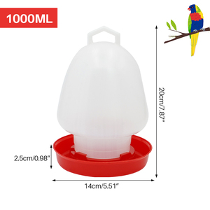 <span class=keywords><strong>Distributeur</strong></span> automatique d'<span class=keywords><strong>eau</strong></span> potable pour oiseaux 0,5 L pour perroquet caille seau d'<span class=keywords><strong>eau</strong></span> en plastique suspendu - Product Image 6