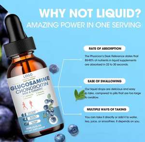Diyet glukozamin kondroitin damlalar ortak sağlık takviyesi glukozamin kondroitin MSM sıvı damlalar - Product Image 2