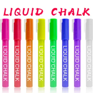 Kids Neon Glow Drawing Markers Glow Pad Replacement Markers Pens Fine Tip Liquid Chalk Marker