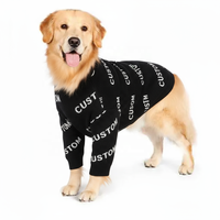Fabrication sur mesure de vêtements de luxe pour animaux de compagnie et de pull-over en jacquard assorti pour les humains vêtements de pull-over à la mode en coton pour chien chat tricots