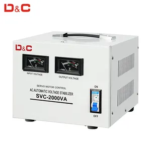 상하이 델리시 고정밀 Ac 자동 전압 조정기 Svc 시리즈 2KVA 3KVA 전압 안정기