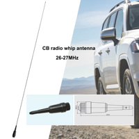 Antena Radio CB Gelombang Pendek 26.5M 26-27MHz Antena Radio Mobil CB