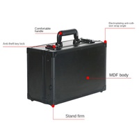 Trousse de Maquillage Portable en Aluminium Lumineuse avec LED Dimmable, Résistante au Feu, Grande Capacité, Professionnelle pour Tatouage, Nail Art et Mode