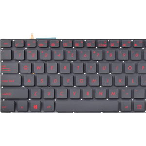 คีย์บอร์ดคอมพิวเตอร์โน้ตบุ๊คคีย์บอร์ดเรืองแสงสำหรับ <span class=keywords><strong>ASUS</strong></span> ROG GL552 GL552VL แป้นพิมพ์อะไหล่ GL752VM GL752สำหรับแล็ปท็อป - Product Image 4