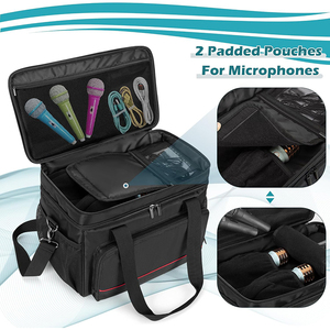 Bolsa para máquina de <span class=keywords><strong>karaoke</strong></span> con múltiples bolsillos, estuche portátil para máquina de <span class=keywords><strong>karaoke</strong></span>, estuche de almacenamiento duradero para máquina de <span class=keywords><strong>karaoke</strong></span> - Product Image 3