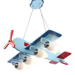 Kinder Hängen Beleuchtung Anhänger Lichter Decken Leuchte Kinder Cartoons Aircraft Mädchen Jungen Led-leuchten