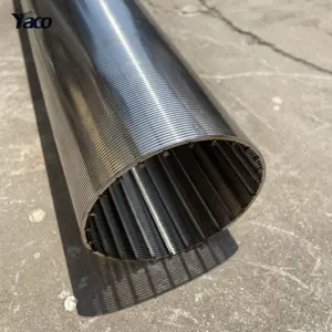 Mükemmel yuvarlak SS304 paslanmaz çelik johnson kama tel filtraj borusu