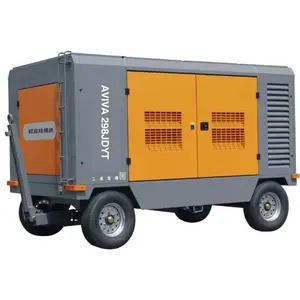Compressor de ar diesel com roda, pequeno e portátil, 8bar, 5m3/min, 185 cfm, diesel com rodas