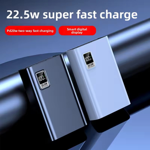 Batterie externe portable Xiaomi ultra-mince 20000 mAh haute capacité avec charge rapide PD 22,5 W, affichage numérique LED, en ABS - Product Image 2