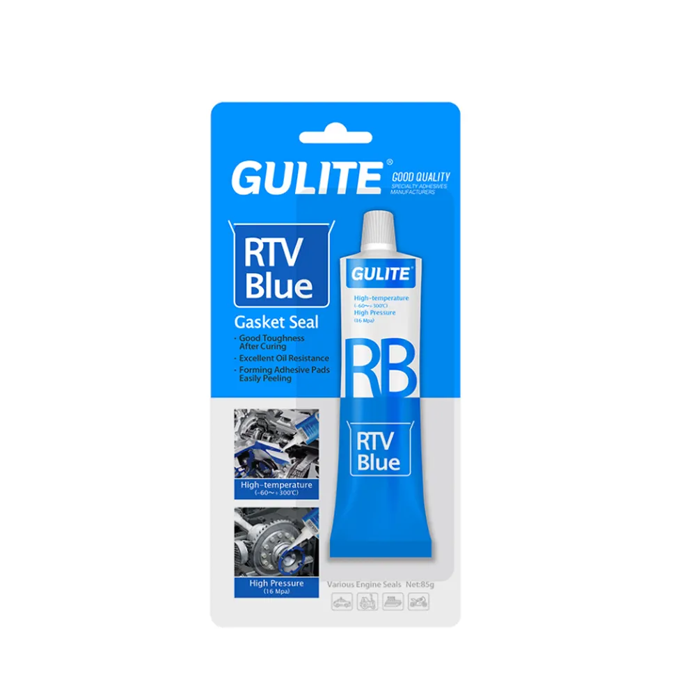 Colla blu sigillante senza guarnizioni resistente alle alte Temperature per sigillante per vaschetta dell'olio motore del veicolo motore per auto Rtv Silicone moto