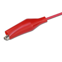 Cable de prueba con pinzas de cocodrilo hembra DC 5.5x2.1mm, conductor de cobre, PVC, rojo y negro, para batería, cable de alimentación DC