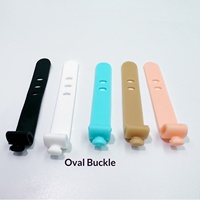 Attache-câble en silicone pour écouteurs, ceinture de rangement, sangle de chargement, enrouleur de câble 2 ou 3 trous
