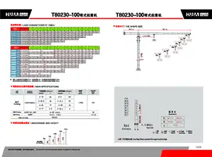 HUBA Topless Tower Crane T80230-100 QTZp2300 100ton