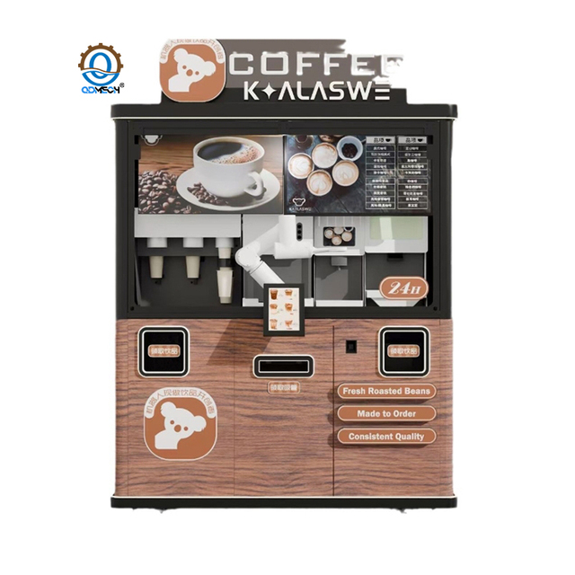 Fully Automatic Scanning Code Intelligent Coffee Vending Machine All-in-one Commercial One-click Touch Screen Coffee Machine