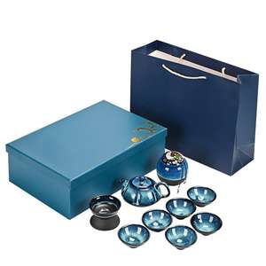 Factory Sale Günstige Keramik Vintage Tee tasse Tee Set 1 Teekanne 4 Tasse mit Geschenk box - Product Image 3