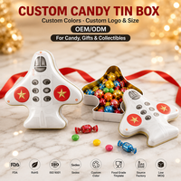 Boîte en étain personnalisée en forme d'avion pour bonbons et cadeaux, jouet pour enfants, avion de collection, design personnalisé, logo OEM ODM, faible MOQ