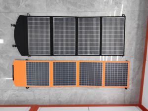 Panel Solar Pequeño Plegable Portátil para Exteriores, Estándar Europeo, Personalización Flexible, 15W, Totalmente Negro, Generación de Energía Doméstica - Product Image 2