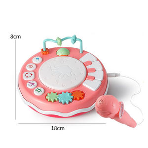 Instrumento Musical eléctrico multifuncional de juguete para niños, juego de Piano, tambor de aplausos, micrófono, tambor, características de baile, PC - Product Image 2