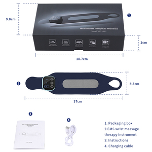Enveloppe chauffante pour massage des mains, 9 niveaux de force, 5 modes, température constante, masseur électrique pour poignet, soulagement des douleurs aux paumes et aux doigts - Product Image 5