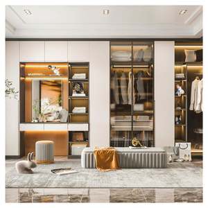 Meubles sur mesure pour la maison, armoires doubles, armoires à vêtements en MDF écologique, grand espace de rangement, armoire, comptoir - Product Image 6