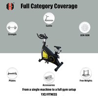 Bicicleta estática magnética con barra de agarre múltiple, manillar ajustable, pedales y estructura de acero estable para equipo de fitness profesional