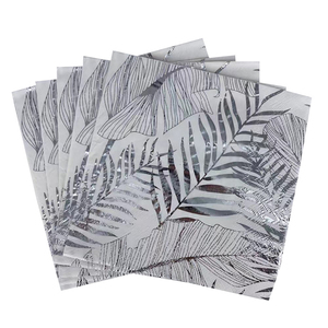 Bán buôn tùy chỉnh thực hiện 18gsm lá vàng in ấn trang trí Cocktail Khăn ăn Túi Phong Cách giấy khăn ăn - Product Image 2