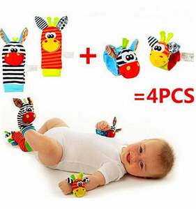 Chaussettes à hochet pour bébé, motif animal mignon, de haute qualité, vente directe usine 2019 - Product Image 1