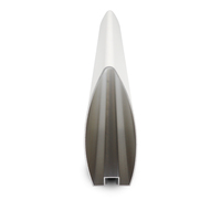 Profils de décoration intérieure commerciale en alliage d'aluminium série 6063 6000 sur mesure, modèle LVDUODUO 100x40ZDT