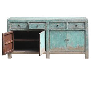 خزانة جانبية خشبية ريفية عتيقة مطلية يدويًا من الصين - Product Image 3