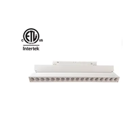 Lumière de piste magnétique en aluminium COB de haute qualité ETL CE SAA, blanc, Dali Dim 6W 12W 18W, lampe à grille pliable LED, système intelligent DC48V