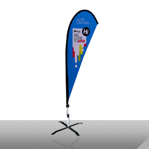 Banderas Voladoras Tipo Lágrima, Banderas <span class=keywords><strong>de</strong></span> Pluma para Eventos y Uso Comercial, Banderas Impresas por Transferencia <span class=keywords><strong>de</strong></span> Calor en Poliéster - Product Image 4