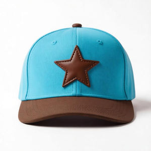 Gorra Snapback Injae Vina de Lona Personalizada con Parche de Cuero de Estrella, Transpirable, Ajustable, de Alto Rendimiento, Moderna, para Ciclismo al Aire Libre - Product Image 2