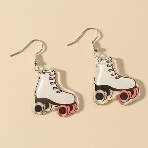 Pendientes Acrílicos Divertidos y Sencillos para Mujer, con Colgante de Violín, Hojas y Tijeras, Regalos de Joyería - Product Image 3