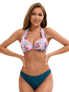 Maillot de bain sexy de fitness de grande taille avec motif imprimé et découpe dans le dos pour femmes européennes et américaines - Product Image 2