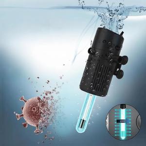 Filtro Multifuncional para Pecera de Plástico, Oxigenación, Bomba de Filtro para Acuario, Bomba Sumergible Pequeña con Luz <span class=keywords><strong>UV</strong></span> - Product Image 1