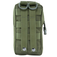 Sac de rangement suspendu Molle avec fermeture éclair, sac banane tactique étanche pour extérieur, pour rangement d'outils, avec cadre interne