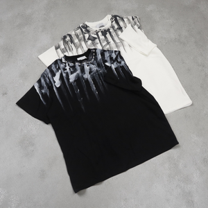 Camiseta Extra Grande para Hombre, 100% Algodón, 240 g/m², Lavada con Ácido, Diseño con Pedrería - Product Image 1