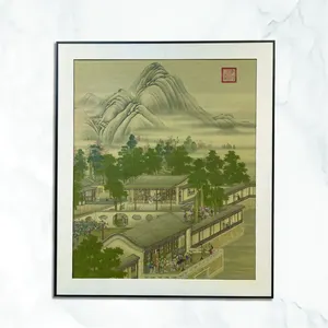 古代中国の大家族の生活シーンの絵画