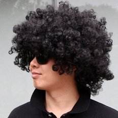 VC1KLLQ3 Perruques noires Pogle pour costumes de cosplay Wet Party - Product Image 1