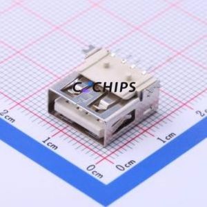 904-241A2032S10100 USB Connector SMD Connector ( Connector Type: Type-A )( Protocol Standard: USB 2.0 )( Gender: Female ) - Product Image 1