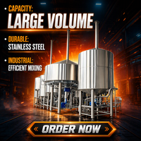 Équipement de brassage de bière artisanale HG 300L avec pompe, facile à utiliser, triphasé 380V, garantie de 6 ans