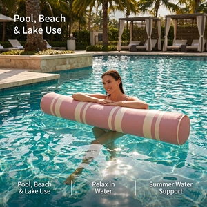 Flotador Inflable Individual para Piscina, Flotador de Soporte para Adultos, Flotador de Agua con Rayas para Playa, Lago o Resort - Product Image 5