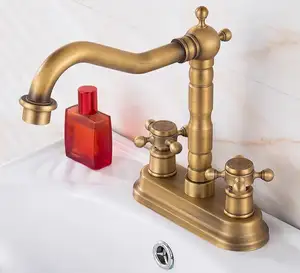 Low Price Antique Deck Mounted Brass Basin Faucet Toilet Tap Bathroom Mixer Wash Basin Faucet