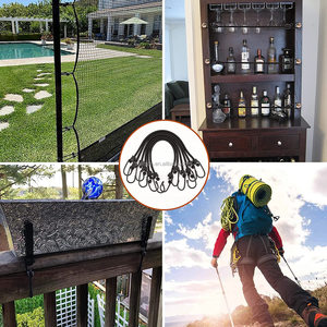 Sangles en caoutchouc Bollison avec crochets en S/Sangles d'arrimage pour plateau plat Cordes élastiques en caoutchouc - Product Image 3