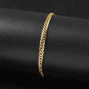 SY-H433 Zeadear - Pulsera de Cadena Chapada en Oro de 18k de 4 mm, Diseño Simple, Nueva Llegada, para Chicas - Product Image 1
