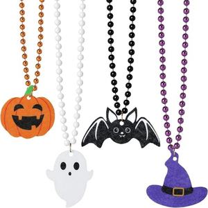 Wholesale Stainless Steel Jewelry 18k Gold Plated Party Favors Gift Halloween Necklace Ghost Witch Hat Bat Pumpkin Necklaces - Product Image 1