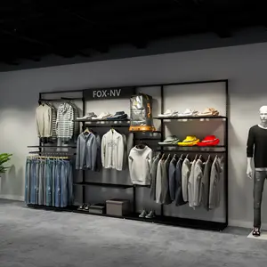 Customized Store Furniture Design Shopping Mall Display Showcase Shelf Retail Store Clothing Display